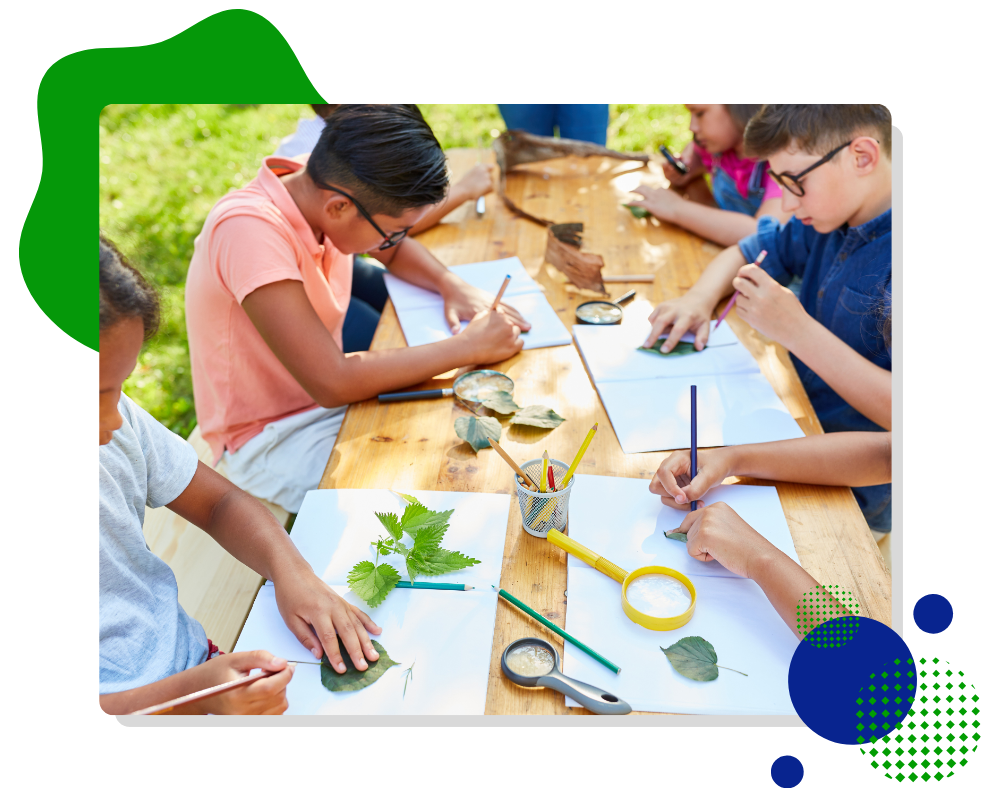 Children enjoying summer camp activities